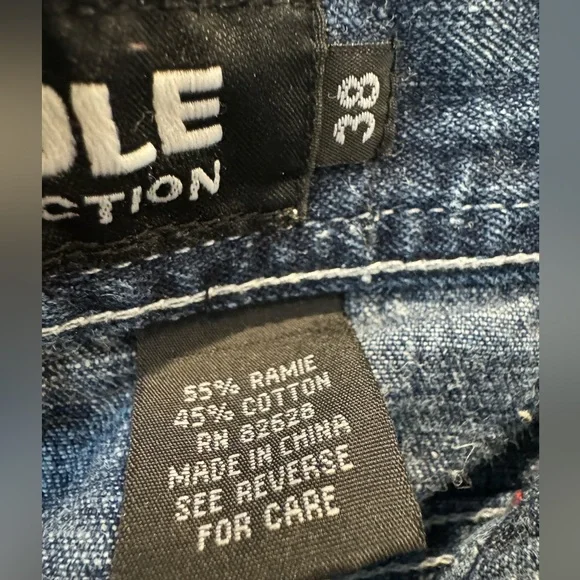 Southpole Baggy Cargo Jeans Men’s Wide Leg Utility Denim Y2K Streetwear Skater - Picture 7 of 9